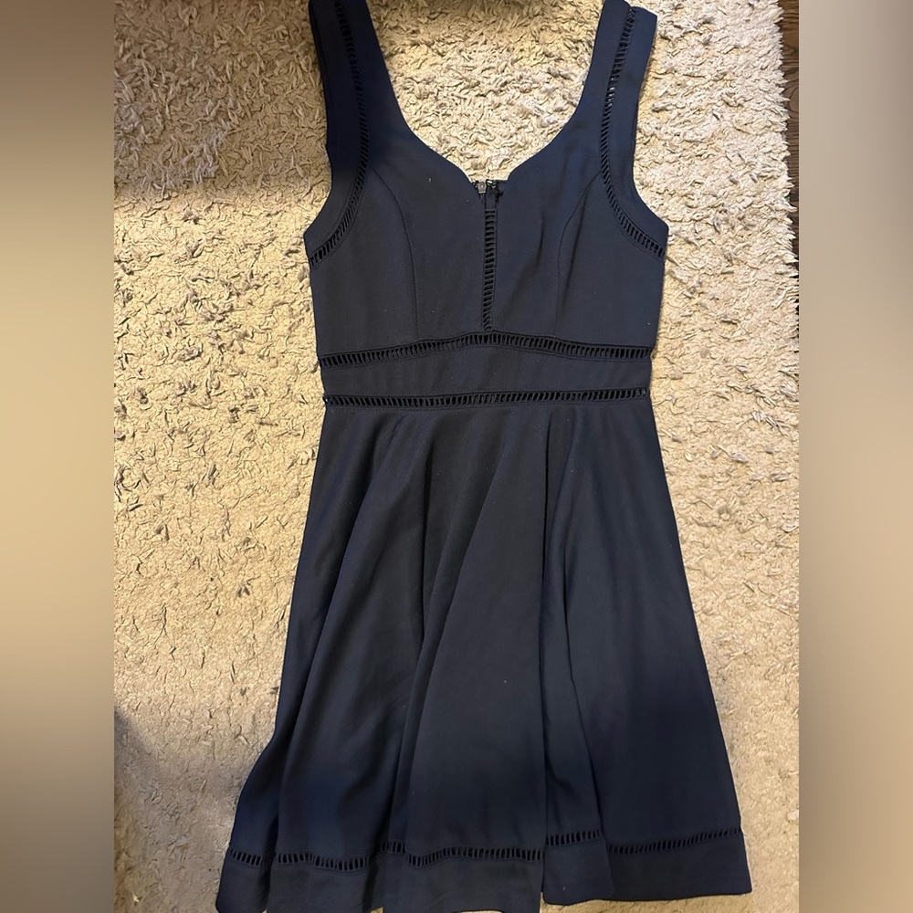 Navy Cutout Dress